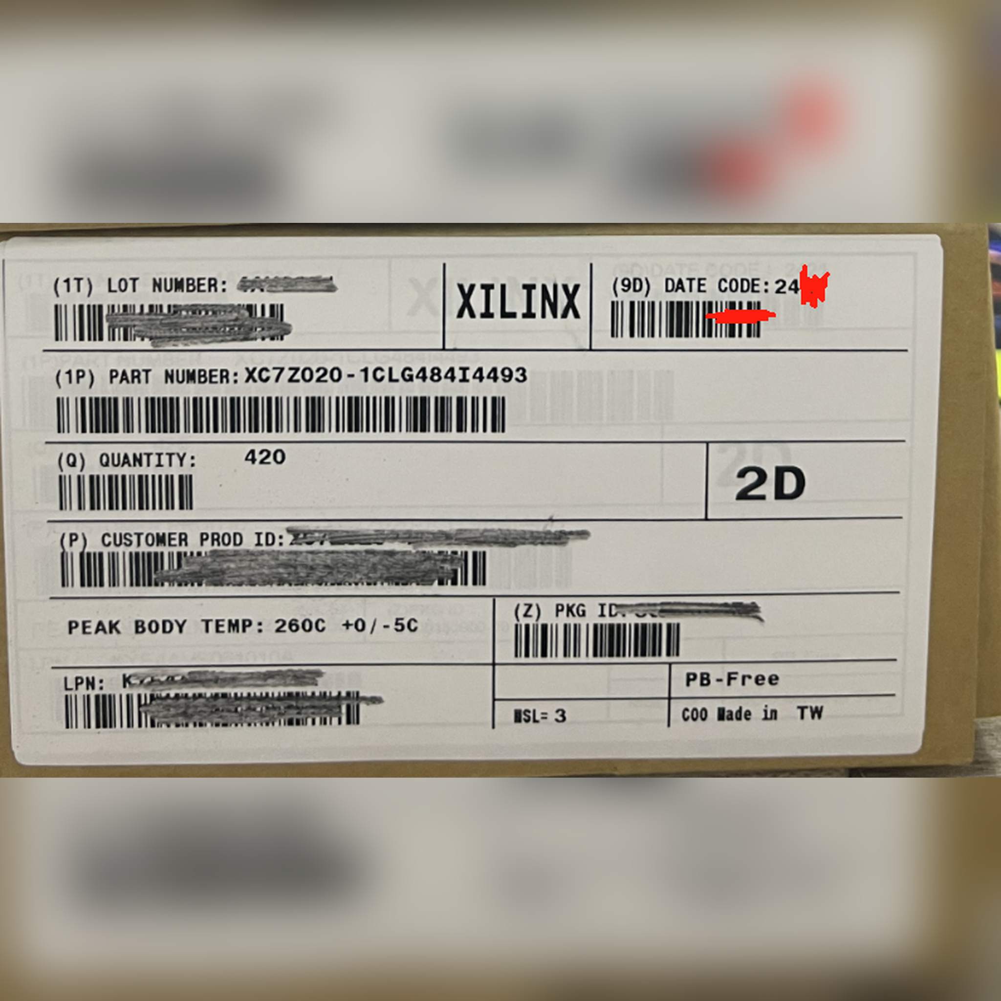 XC7Z020-1CLG484I4493 in-stock electronic component