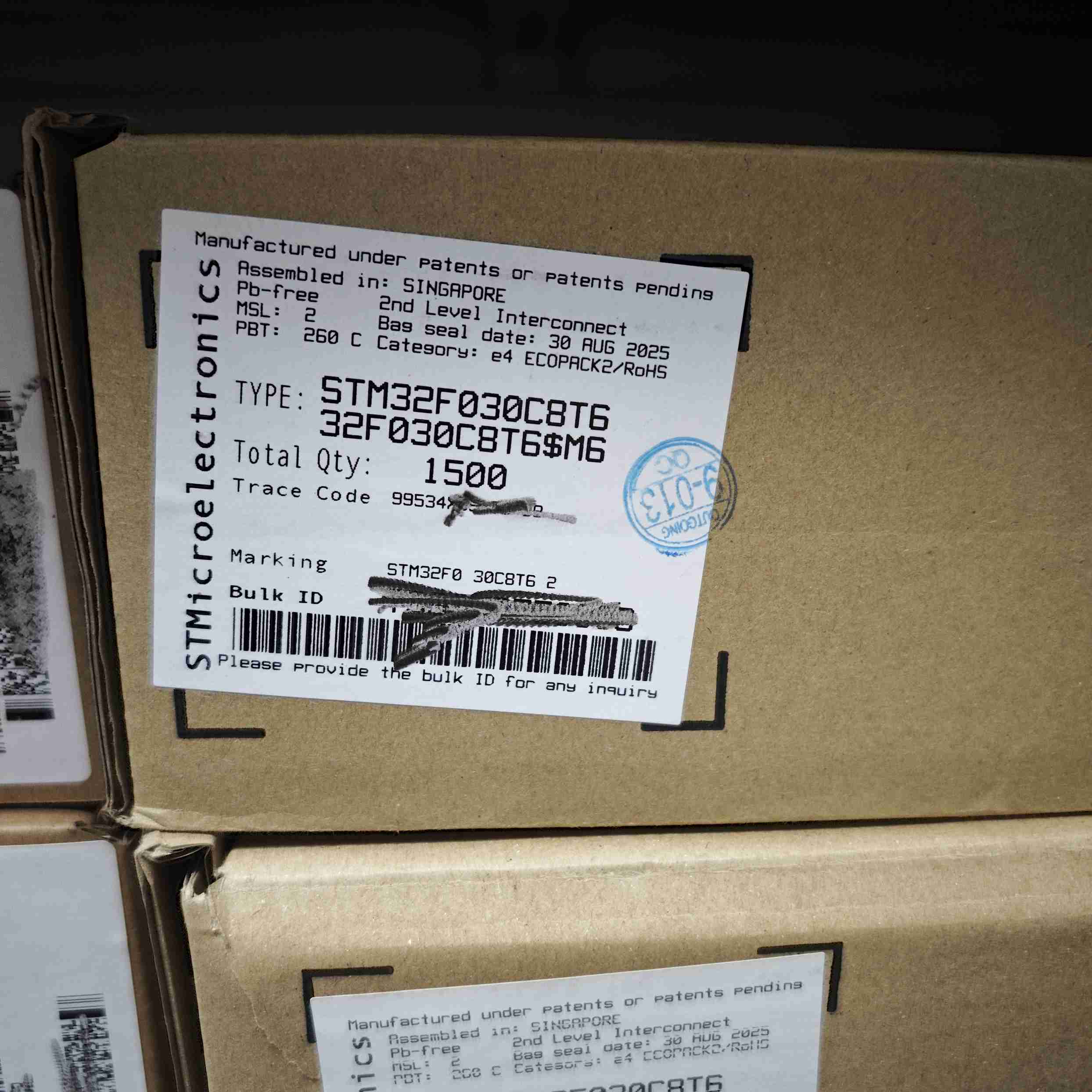 STM32F030C8T6 in-stock electronic component